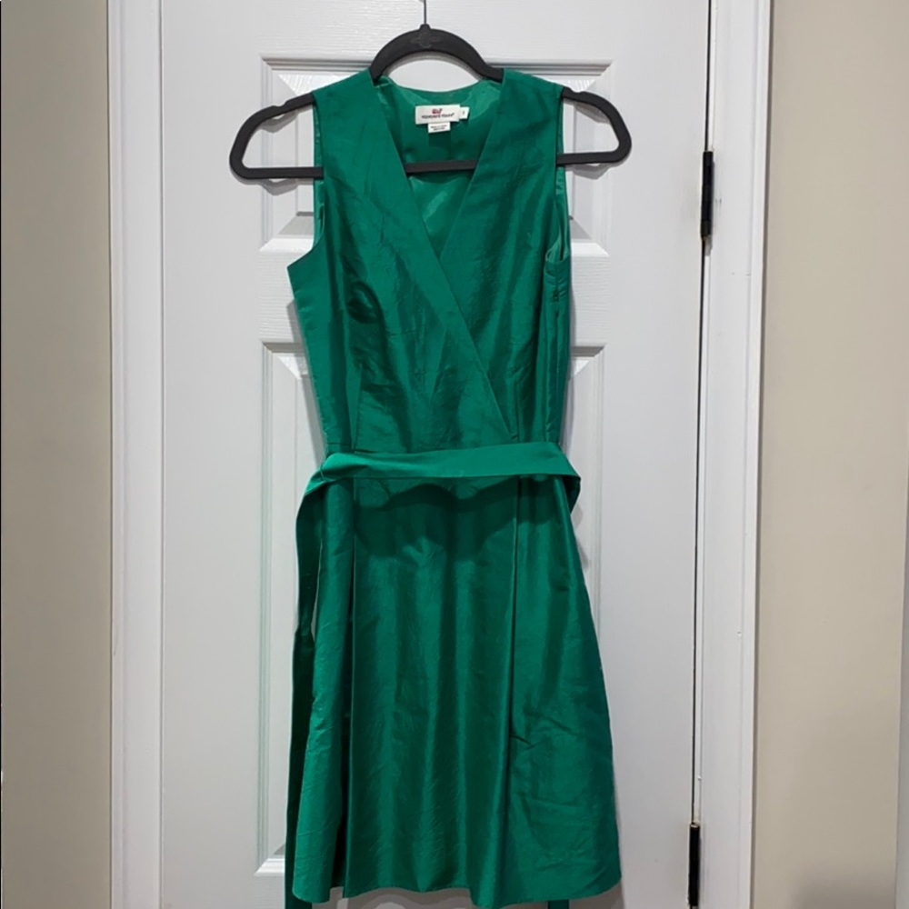 Green Vineyard Vines Wrap Dress Size 0